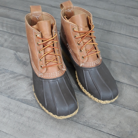 L.L. Bean Shoes Ll Bean Leather Duckboot Waterproof Sz 1 Poshmark